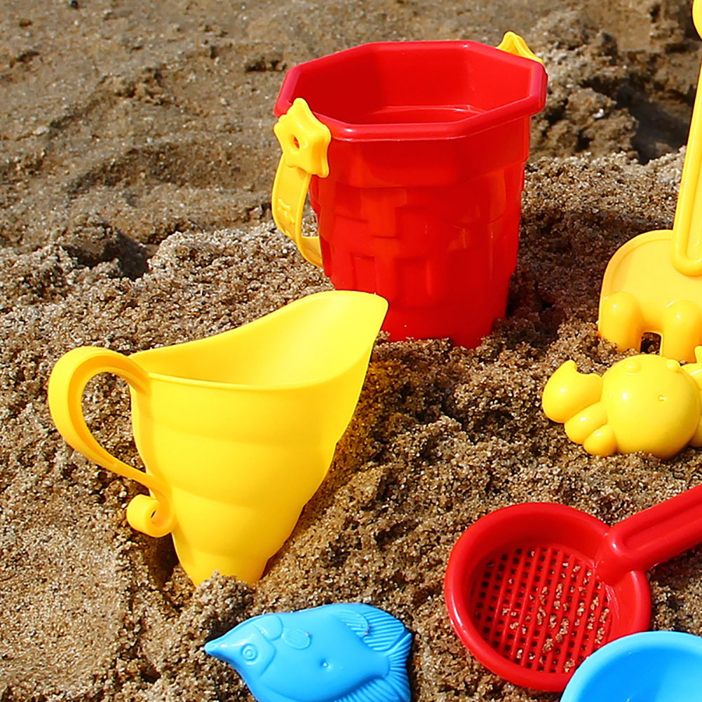 Kids Beach Bucket Spade Shovel Rake Water Tools Kids Beach Sand Tool Toys_DM 