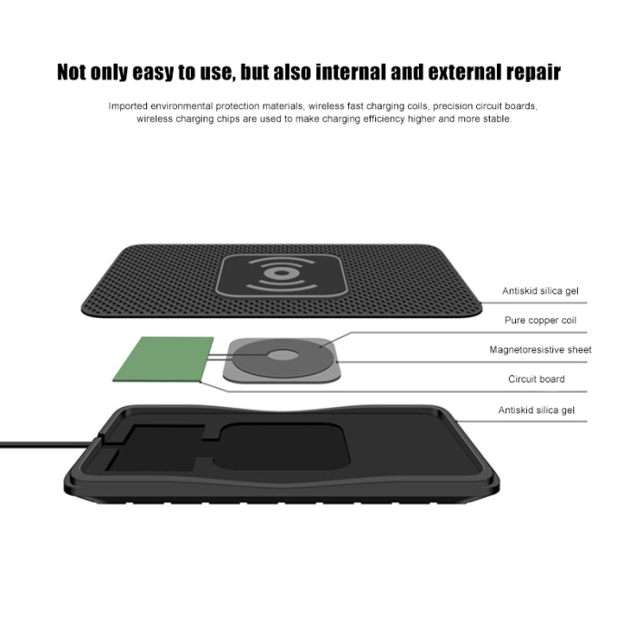 skid-proof mat,skidmounted car wireless charger skid-proof silicone mat phone charging pad
