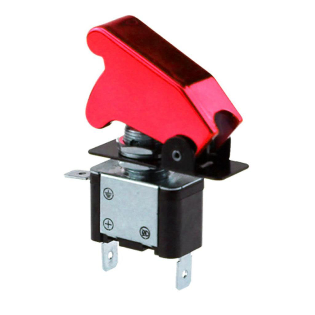 Kill Switch carbon con tapa basculante para coche 12v interruptor blancos LED 20a nos