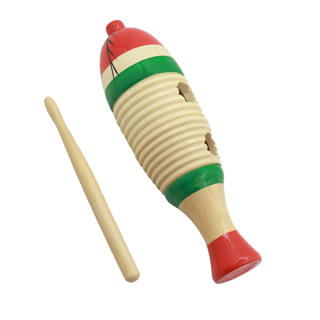 MagiDeal Wooden Fish Knocker Music Instrument Percussion Toy for Kids Gifts 