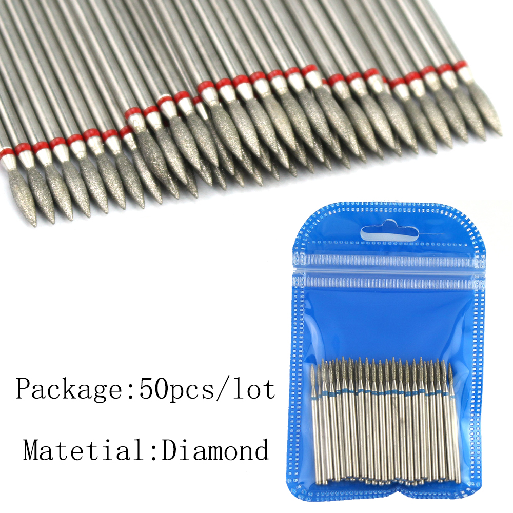 Description Picture 6 of item50pc Diamond Nail Drill Cuticle Clean Bit Set Milling Cutter for Manicure Electric Cutter Bits Accessories Dead Skin Remove
