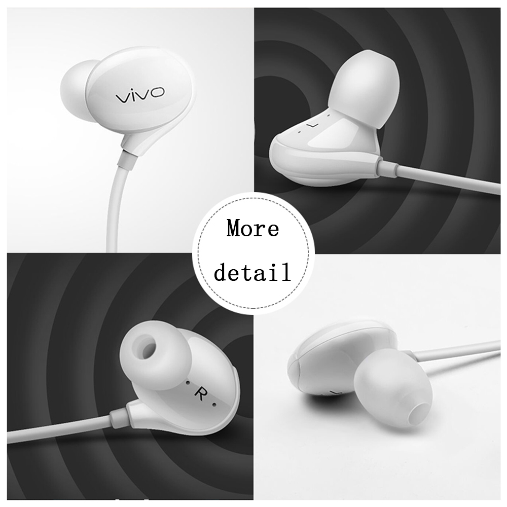 Vivo XE710 Earphone Wired Inear with Mic HiFi Music Headset for