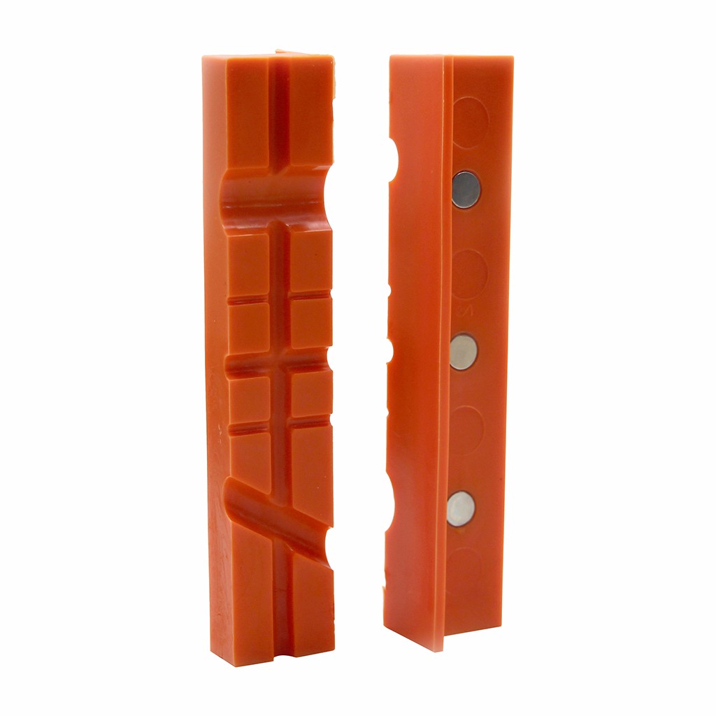 fabriqué à partir de TPU Nouveau Magnétique Multi-Groove Bench étau//Vice Jaw Pads Longueur 4.5/"