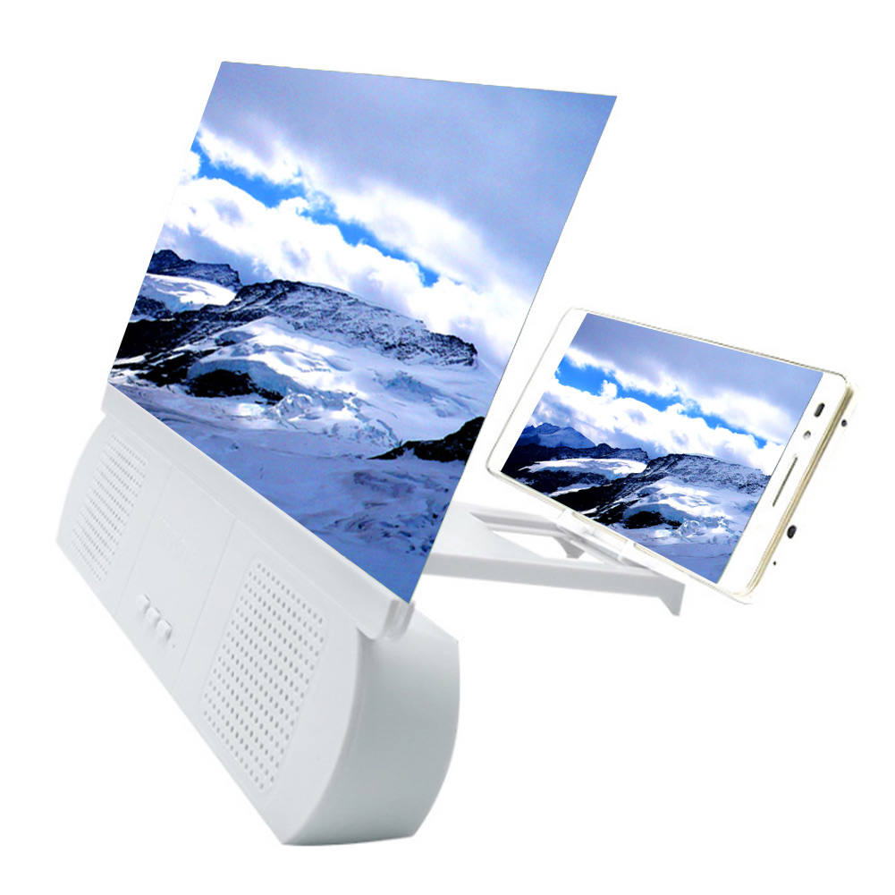 12Inch 3D Screen Mobile Phone Screen Magnifier with Bluetooth Speaker