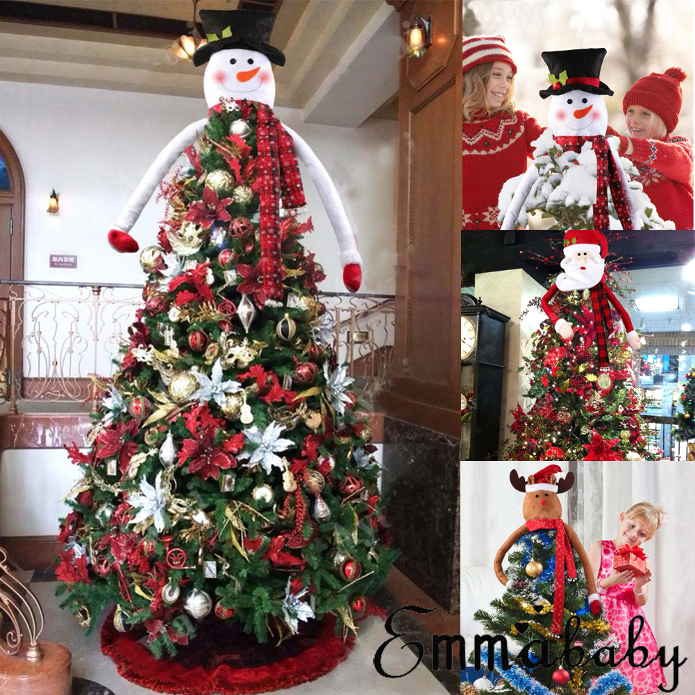 Christmas Large Snowman Christmas Tree Home Outdoor With Scarf Hat Hanging New Year Dinner Party Home Christmas Decorations Aliexpress