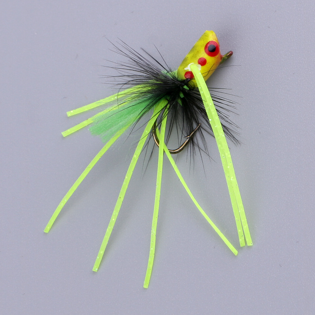 Popper Flies Fly Hook Trout Bass Bug Popper Fishing Flies Fresh/Saltwater