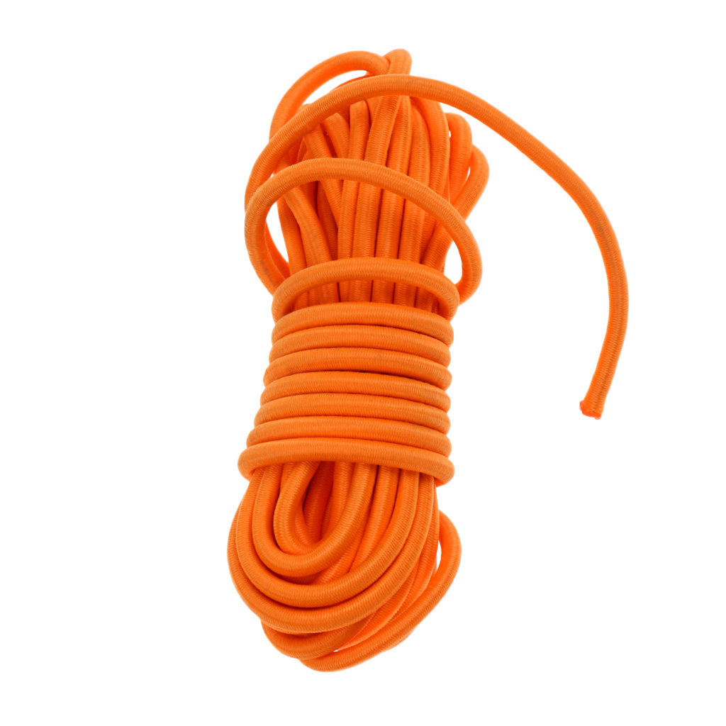 ELASTIC BUNGEE ROPE SHOCK CORD TIE DOWN HEAVY DUTY 4MM VARIOUS COLOURS 