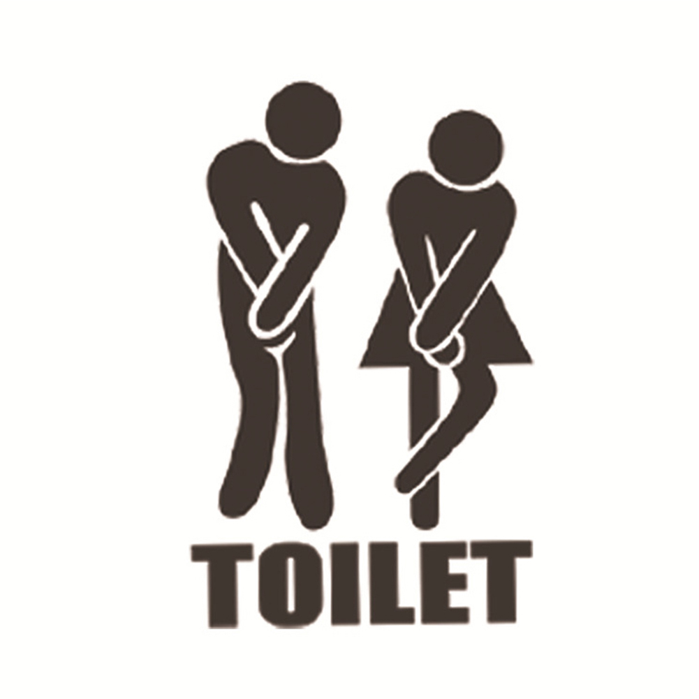 wc toilet entrance sign door wall sticker decal waterproof mural