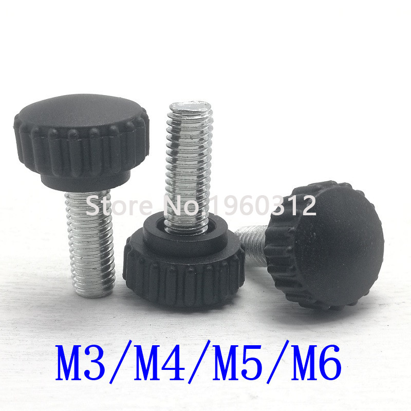 Dimensioni : M6, Lunghezza : 10mm 30pcs BOJI Thumb Screw Screw Plastic Screw Tightens The Thumb Bakelite Handle Screw