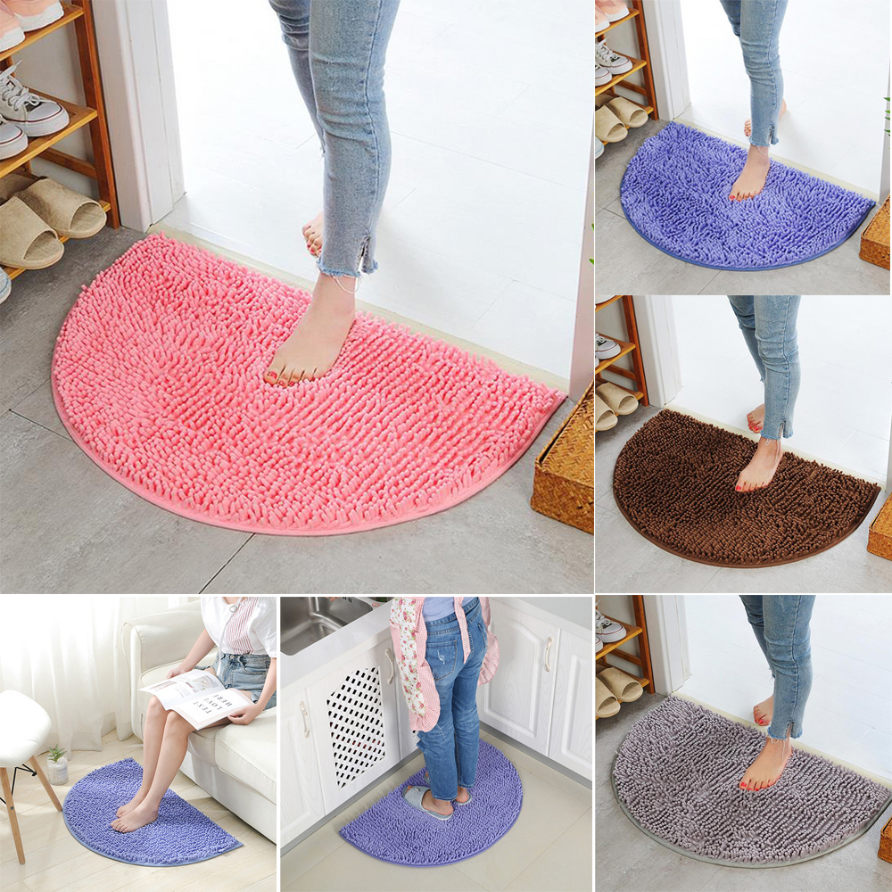 Semi Circle Water Uptake Non Slip Door Mat Entrance D Shape Half Moon Rug US Semi Circle Water Uptake Non Slip Door Mat Entrance D Shape Half Moon Rug US