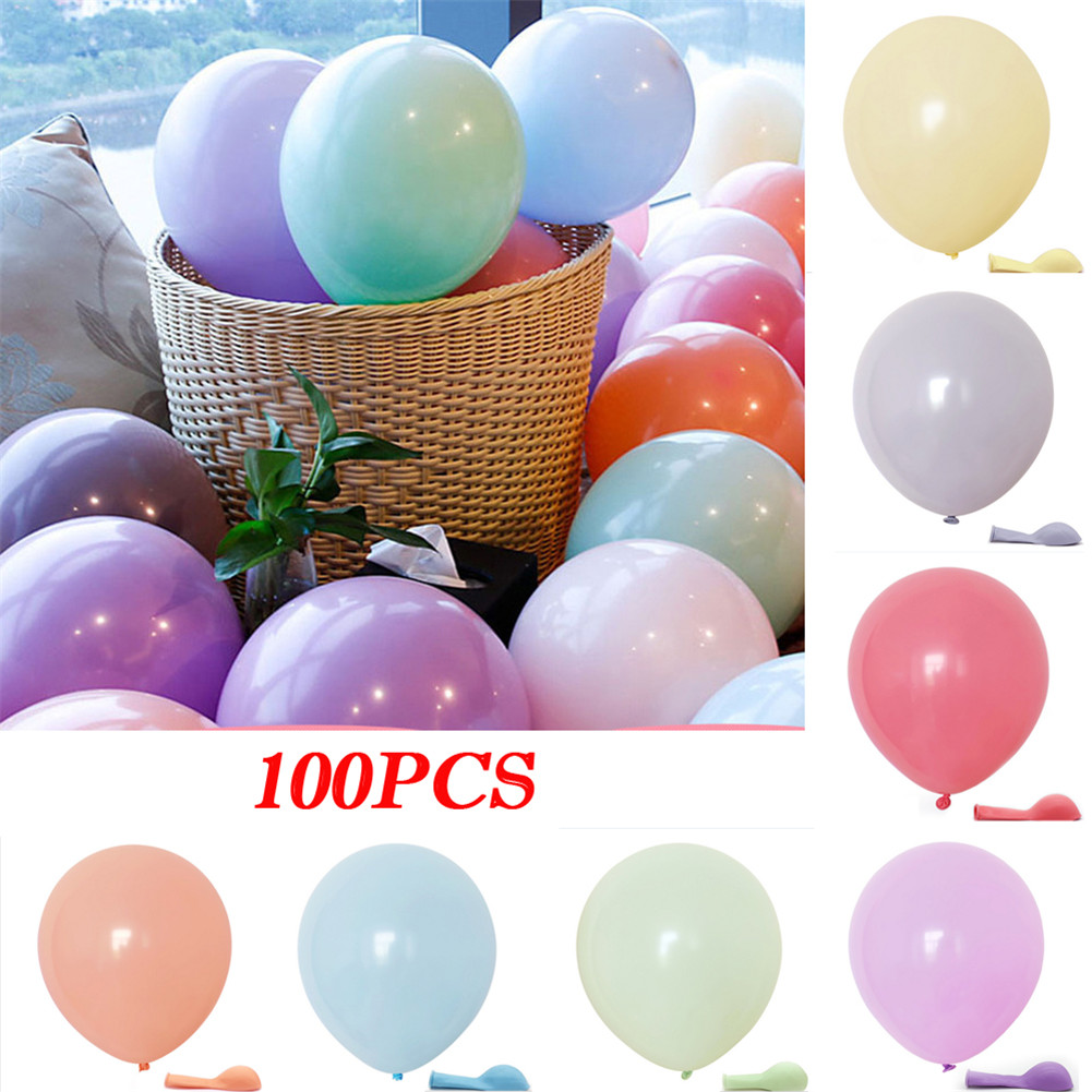 100 bonbonfarbenen Party-Luftballons von Macaron pastellfarbenem Latex 10 Zoll 