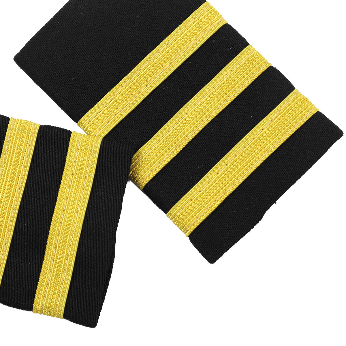 Epaulettes Pilot Shirt Uniform Epaulets with Gold Stripe Shoulder Bad EW