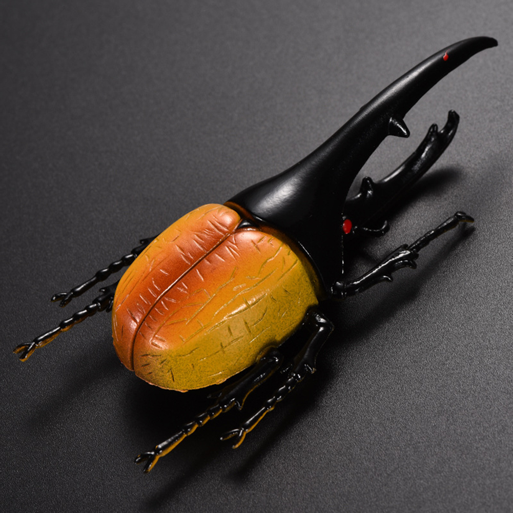 6pcs simulation beetle insect model kids adult toy halloween