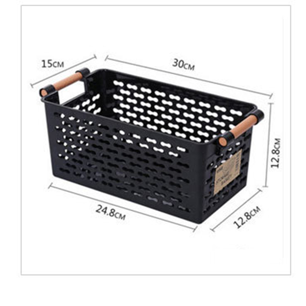 Handy Storage Basket Plastic Crate School Office Kitchen Pharmacy Tidy Organiser 