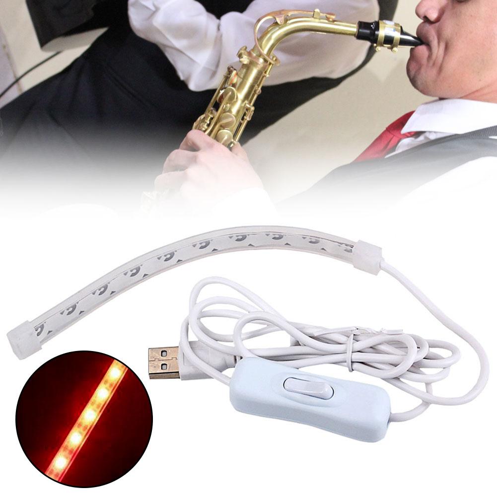 Saxophone Flute USB LED Leak Detection Light Tester Lamp Woodwind