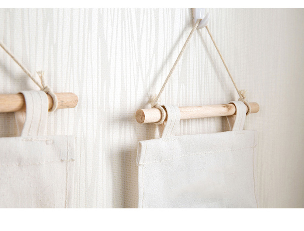 Bolsa de almacenamiento para colgar en la pared de 3 rejillas