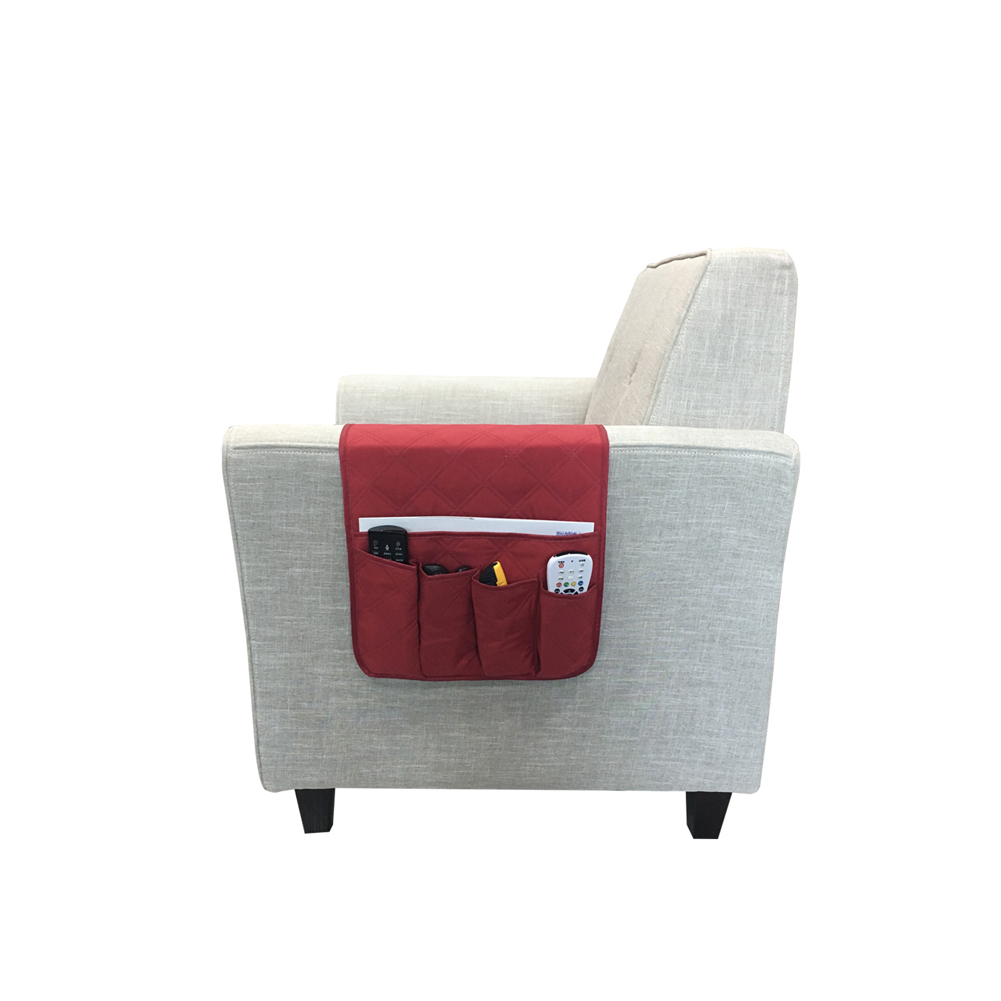 Impermeable Pongee Sill/ón Sof/á Silla bolsa de almacenamiento remoto de control del tel/éfono Miscel/áneas del hogar titular de noche Organizador bolso colgante