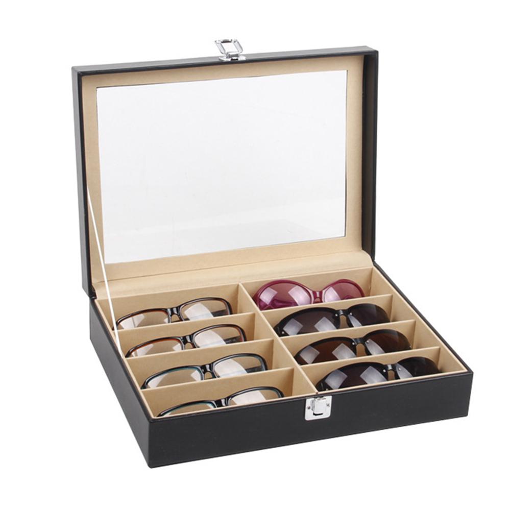 16/18 Grid Eye Glasses Case Sunglasses Display Storage Box Holder Organizer Gift 