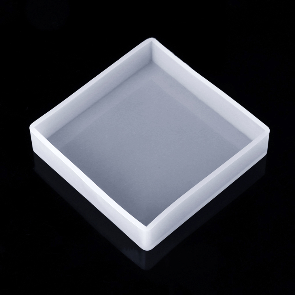 16mm per Cavity Soap Making 2pcs Cubic Design Silicone Bead Molds with Holes Square Resin Epoxy Mold for DIY Jewelry Cabochon Gemstone Crafting Projects,Diameter 12mm Polymer Clay Cube 2 in Set
