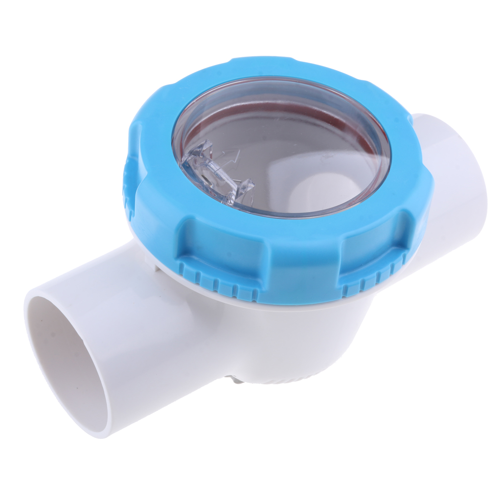 Visual Check-Non Return Clear Chamber Flapper Valves 63mm for Swimming Pools