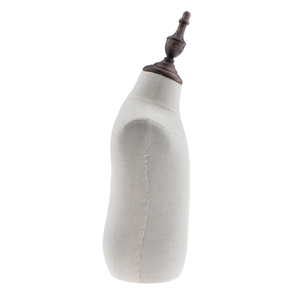 2 Years Old Infant Toddler Mannequin Body Torso Store Display Dress Form White Linen Fabric Cover with Mount Hole