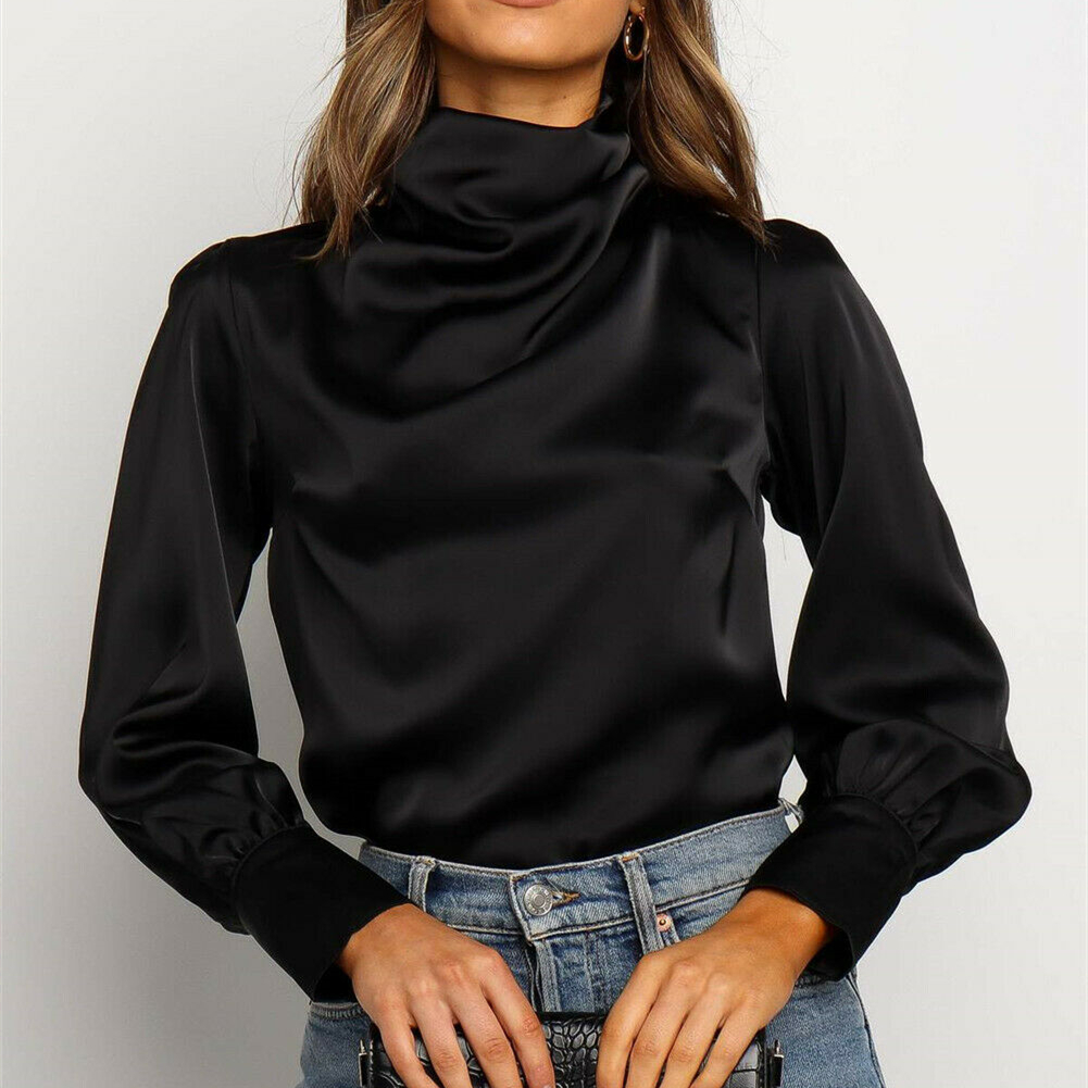 Black blouse long sleeve Clearance