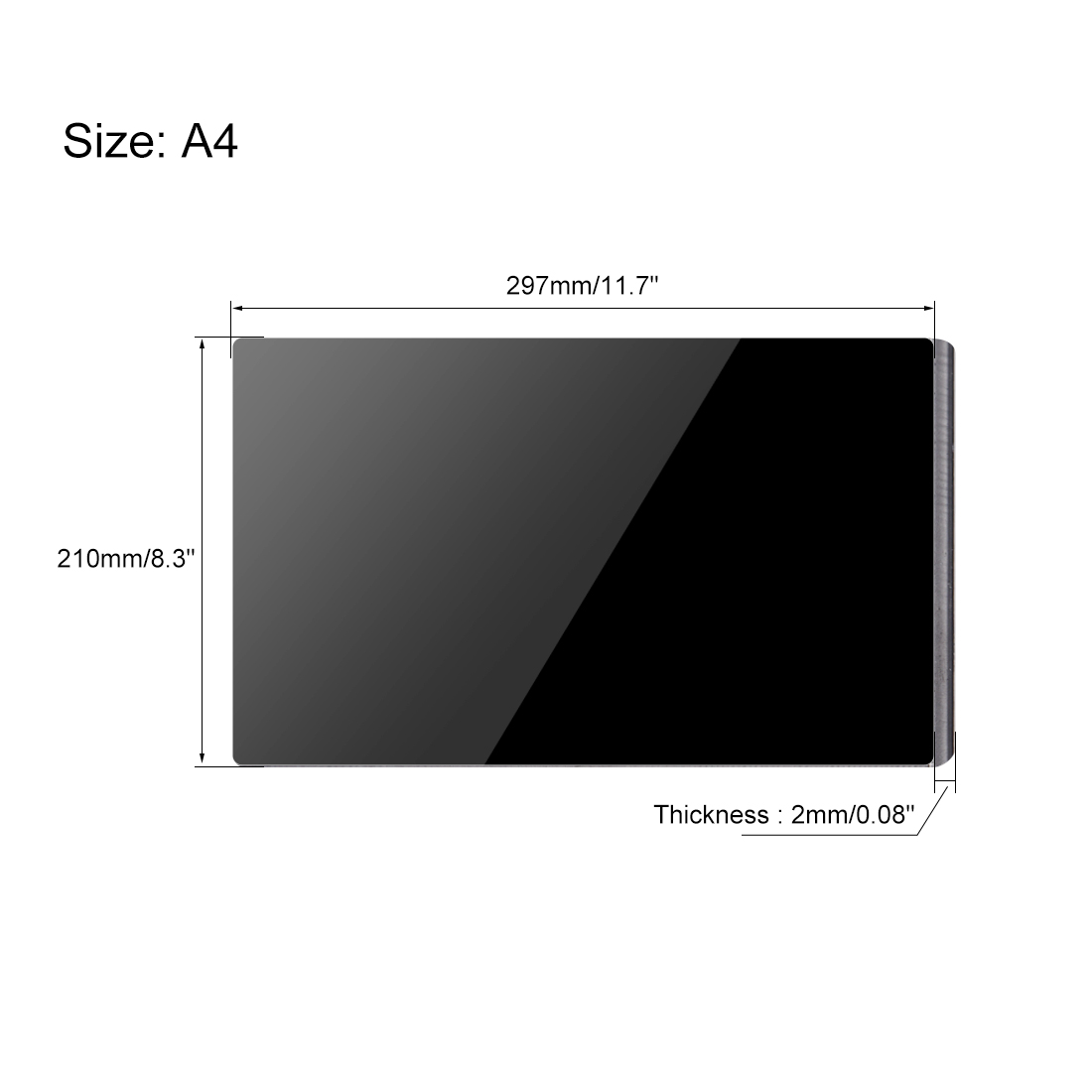 New Green Acrylic Plexiglass 210mm x 297mm 3mm Thick A4 Sheet 8/" x 12/" 1pc