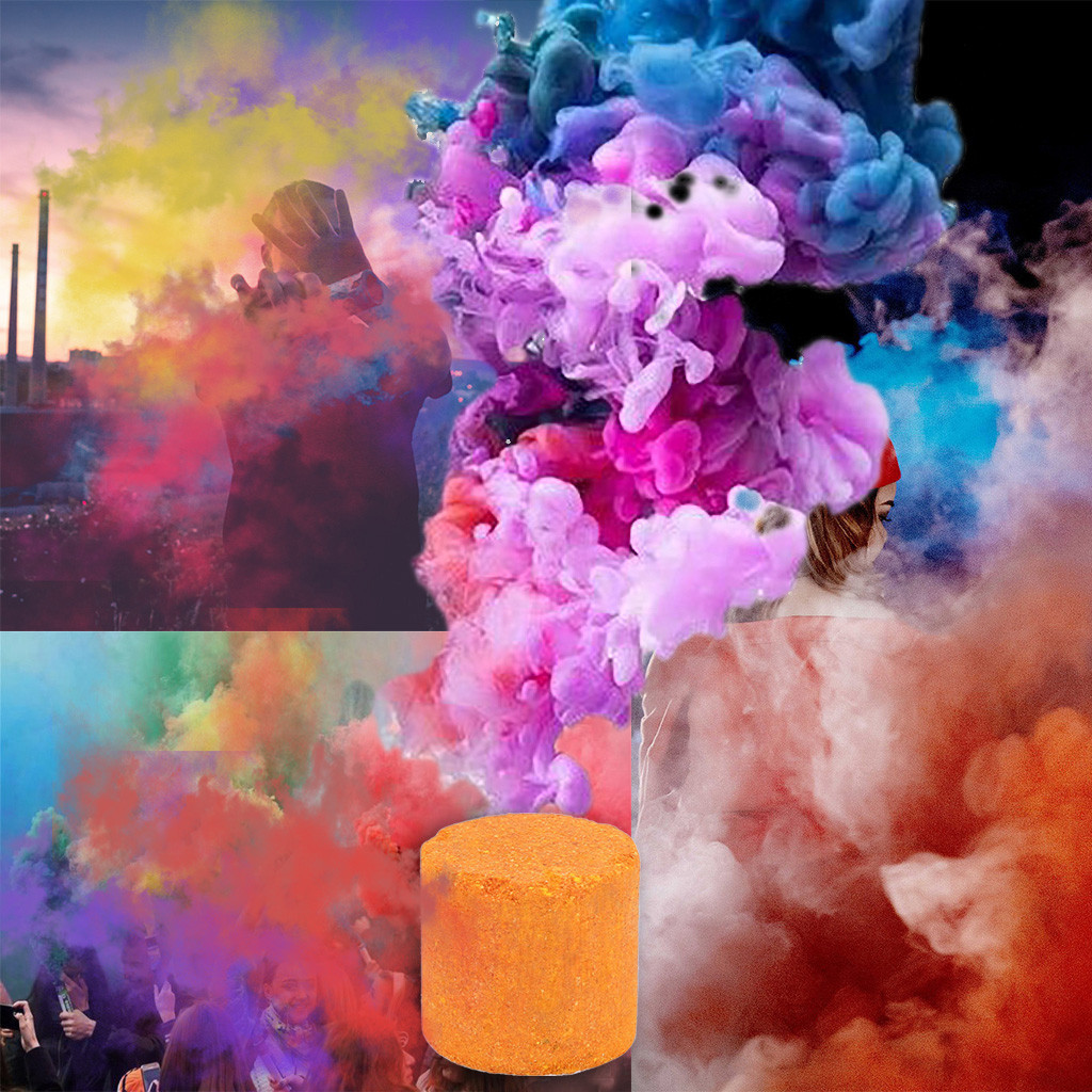 3pcs Colorful Smoke Pills Combustion Smog Cake Effect Smoke Bomb Pills