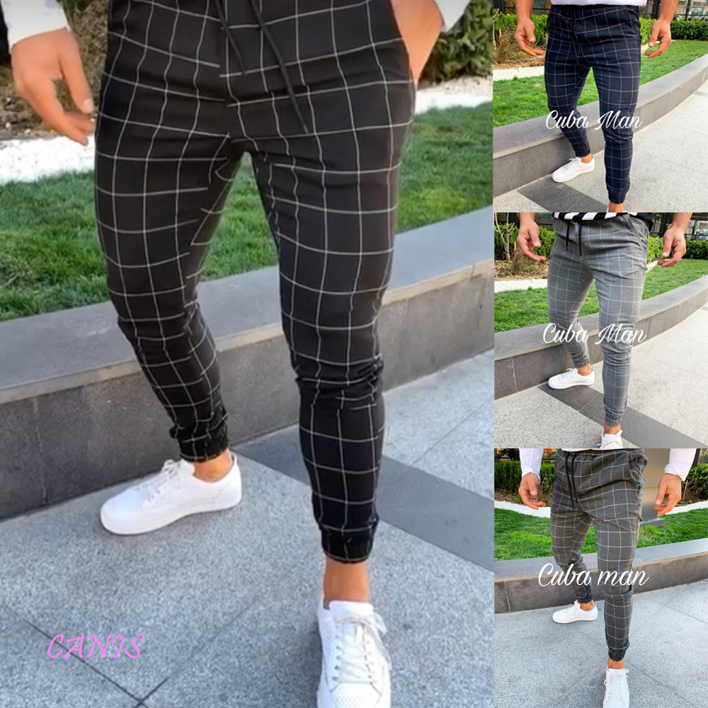 plaid pants mens streetwear