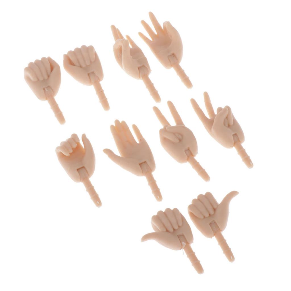 1/6 Doll Hands For Blythe  Jointed Doll Body Replacement DIY Accessory