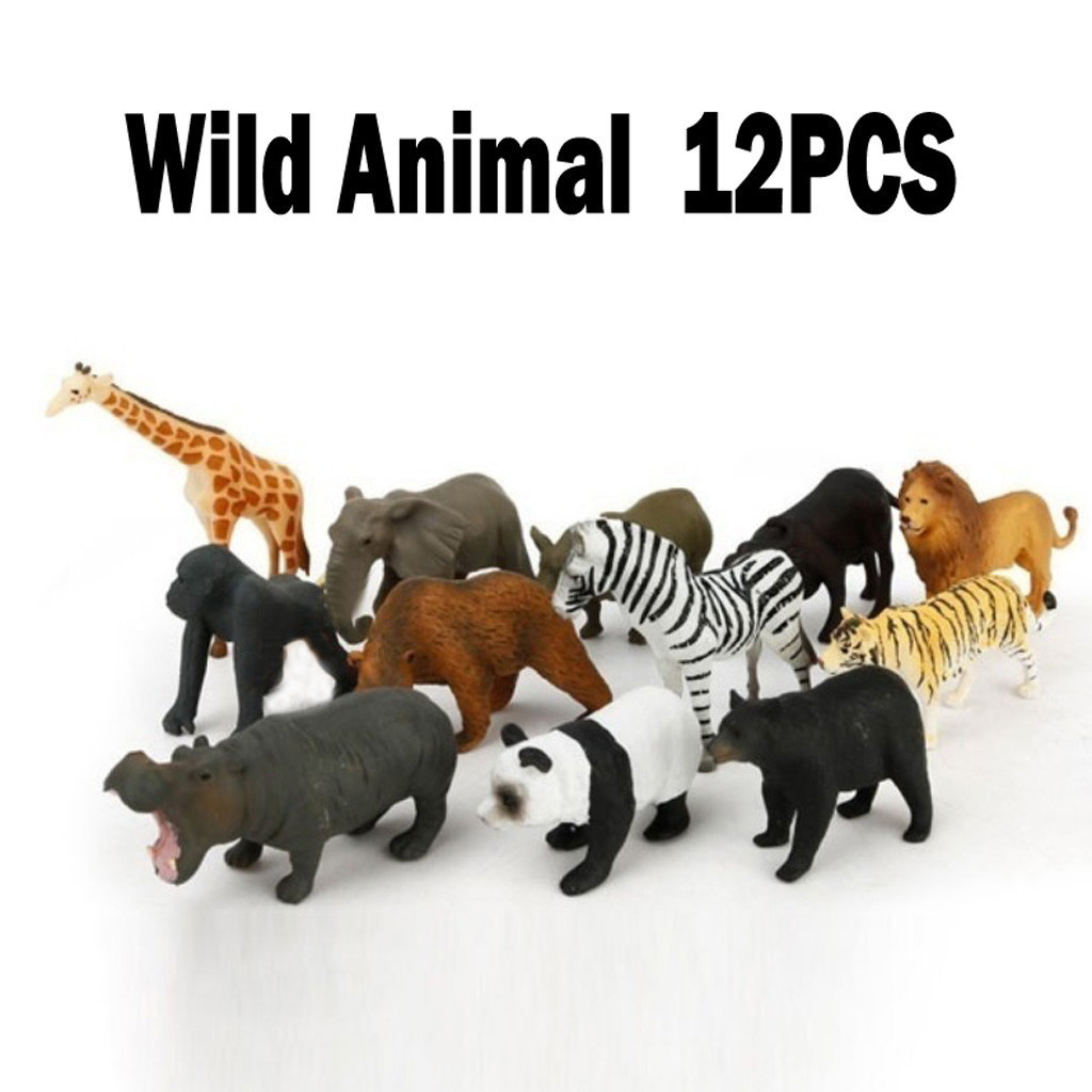 12 Uds. De Animales simulados para niños, animales del océano