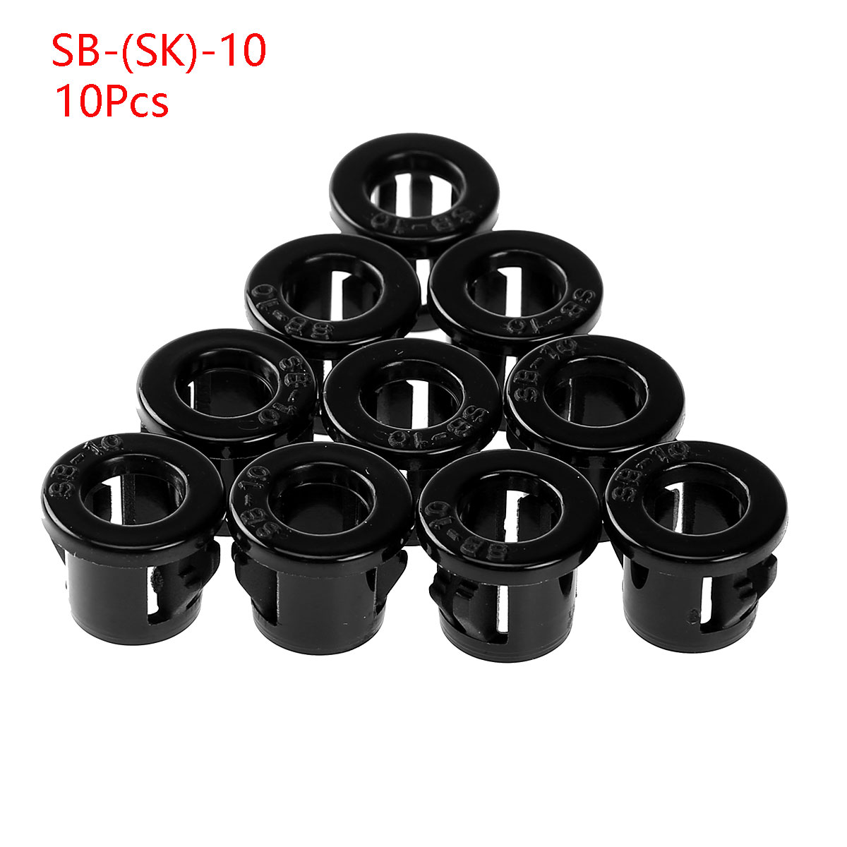 Description Picture 3 of item10Pcs Plastic Wire Grommet Gaskets Clamp Desk Wire Inlet Outlet Seal Ring Hole Plug Cover Cable Rack Holder Protector