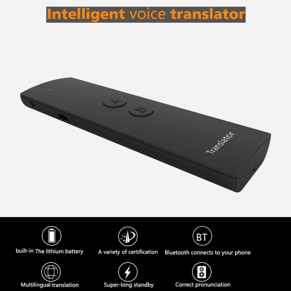 Intelligent 25Language Smart Instant Voice Translator Bluetooth Speech Translate 