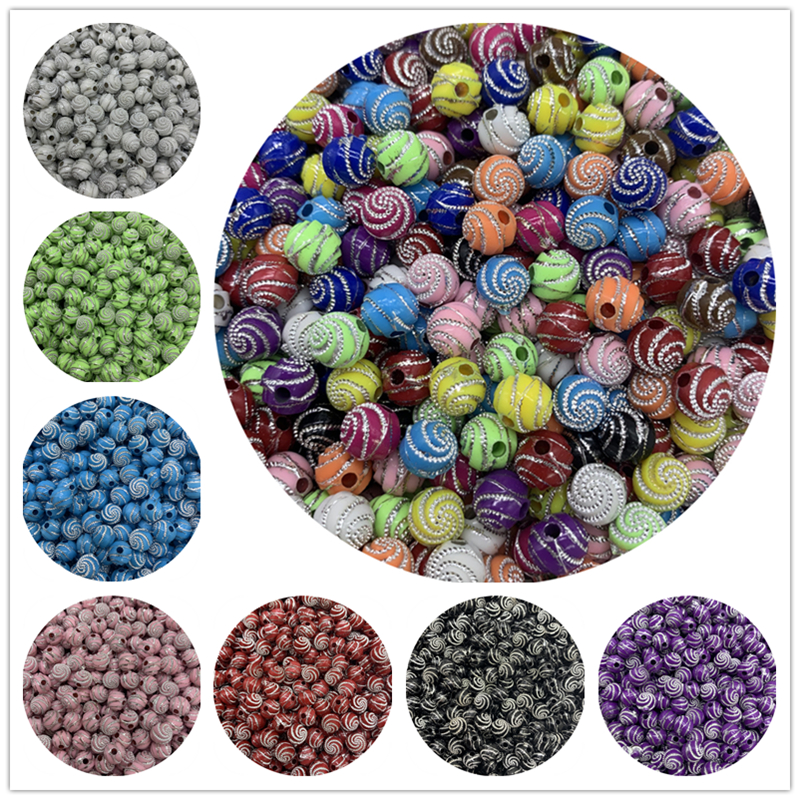 50pcs//Lot 8mm Mix Round Letter Beads Acrylic Spaced Beads For Jewelry Making DIY