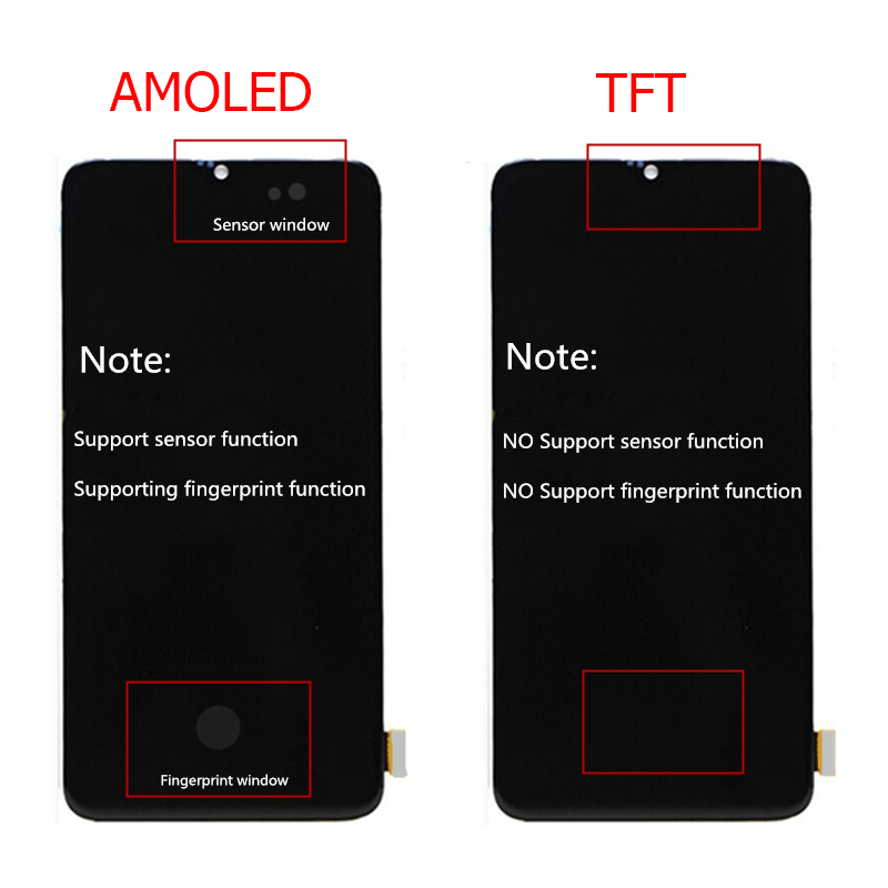 Original 1+6T AMOLED LCD For Oneplus 6T Display With Frame 6.41" One