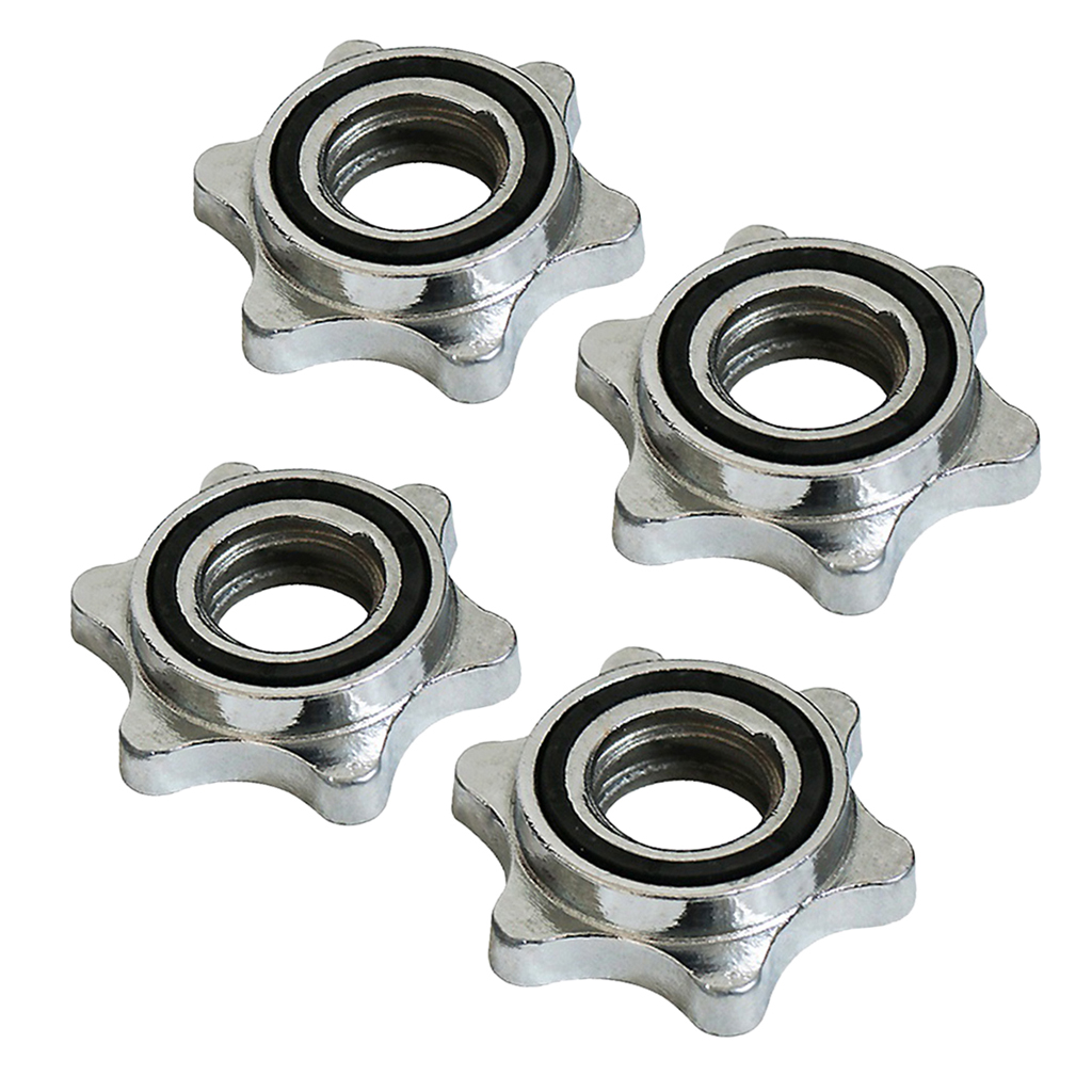Weight Check Nut Spin Lock Screw Dumbbell Spinlock Collars Barbell Bar Clip 