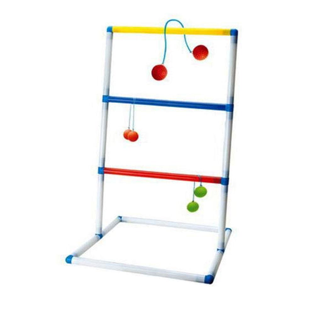 6 x Bälle für Golfspiele Ladder Ball Set Hinterhof Spielzeug mit 1 x Leiter 
