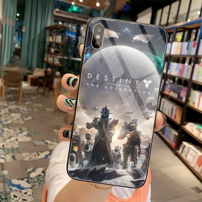 Destiny 2 game DIY Luxury Phone Case Tempered Glass For iPhone 11 Pro