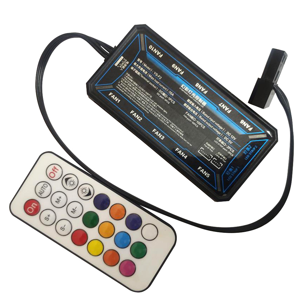 Durable 15m Computer Fan Controller DC 12V Home RF Wireless Practical Easy Apply Remote Control