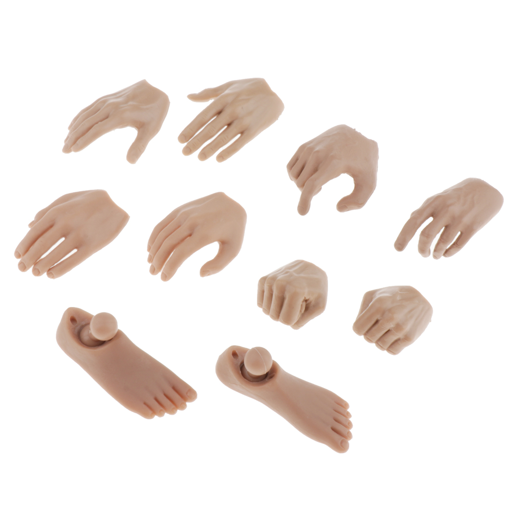 MagiDeal 5Pair 1:6 Scale Womens Hand Models for 12inch Female Action Figures