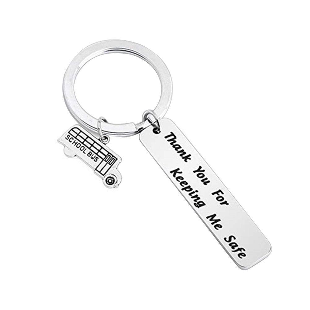 Letter "B" Schlüsselanhänger Key Chain "Drive safe" Metall handmade 