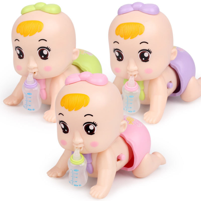 hot sale 1 pcs electric crawl baby toy doll with