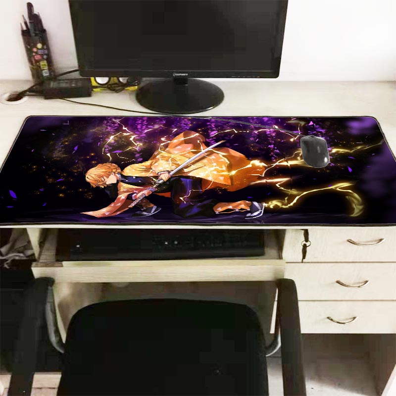 JUDEWALSH Demon Slayer Mouse Pad Large Mousepad 29.53 X 15.75 Inch Computer Mat