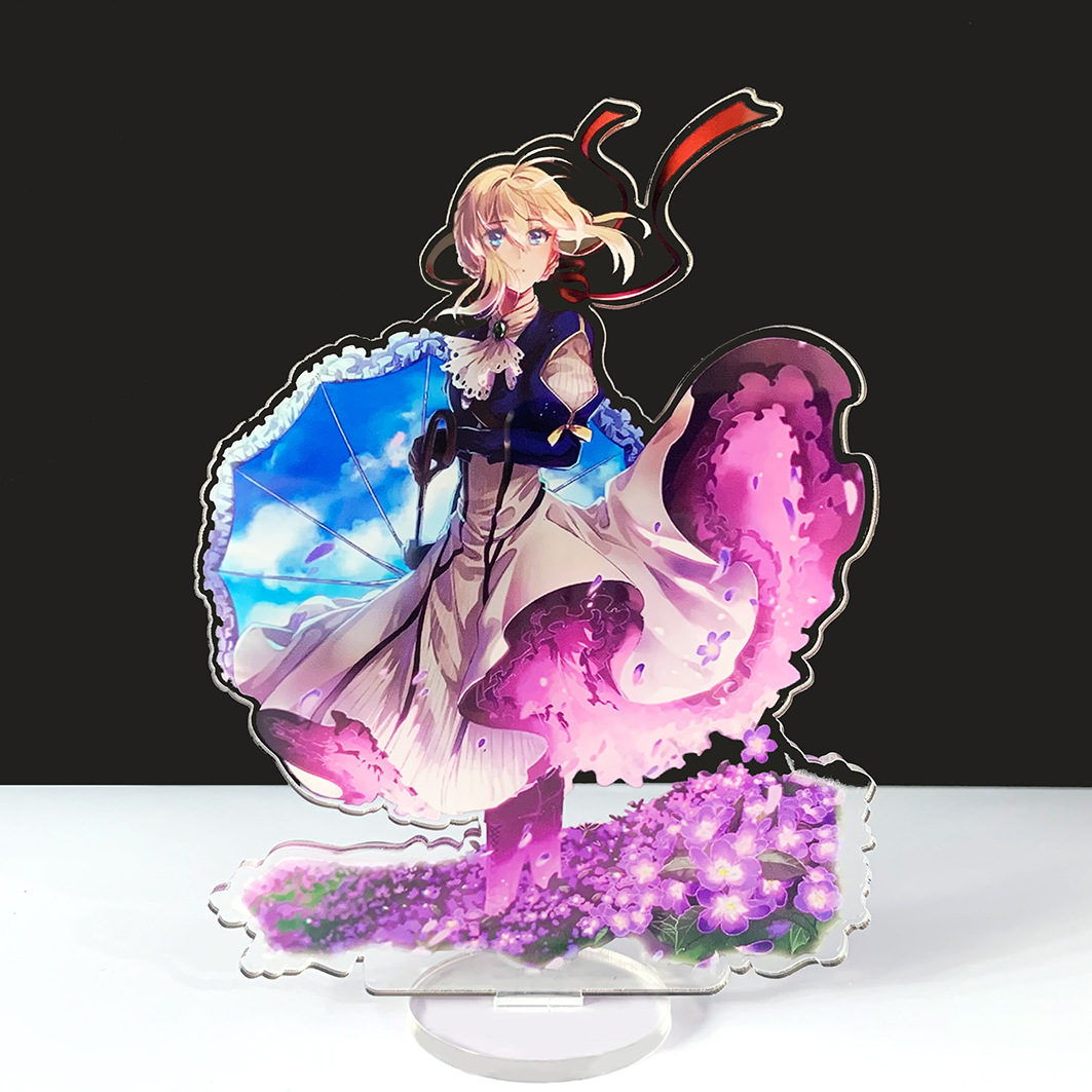 Support de bureau Figure Miniature Action Figure Home Office D/écoration Cadeau pour les fans dAnime Style 2 21 cm cluis Anime Violet Evergarden Figure debout