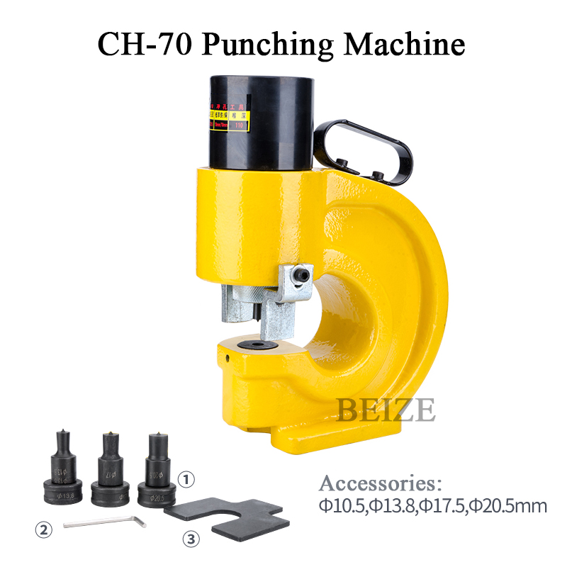 CH-60 Hydraulic Knockout Punch Hole Punching Machine 31 Ton Max 10mm Thickness