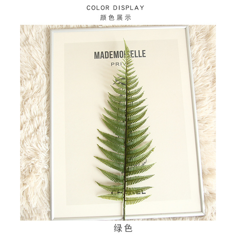 Description Picture 3 of item1pc Home decor Simulation fern leaf Artificial flower Grass Green Plant Persian leaves for DIY Wedding Christmas Decoration