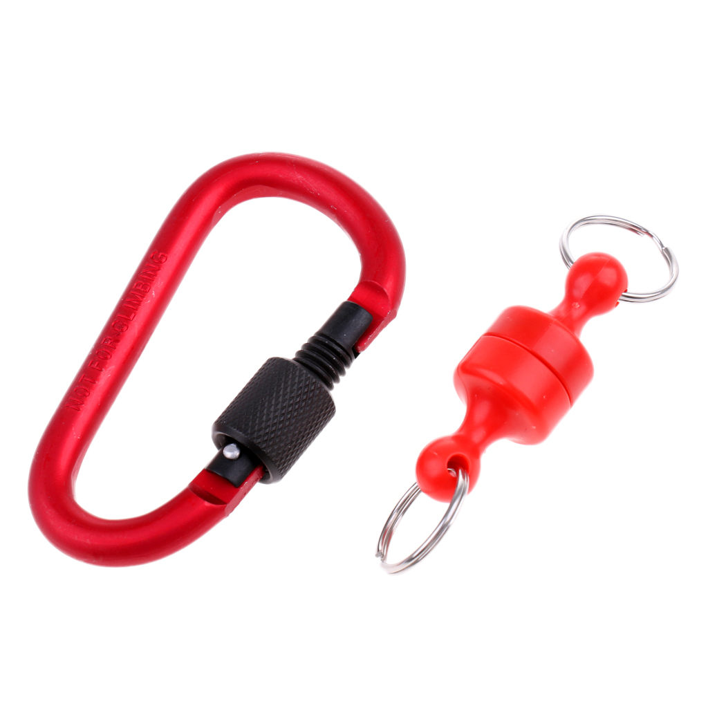 2pcs/lot Net Keeper Pull Force Magnet Release Fly Fishing Accessories Red 