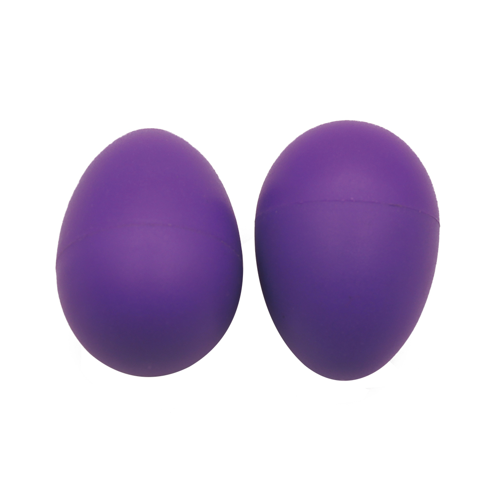 Description Picture 2 of itemPair Of Shaker Eggs Toy Percussion 5.6x3.9cm Drums Rhythm Musical Instruments Purple