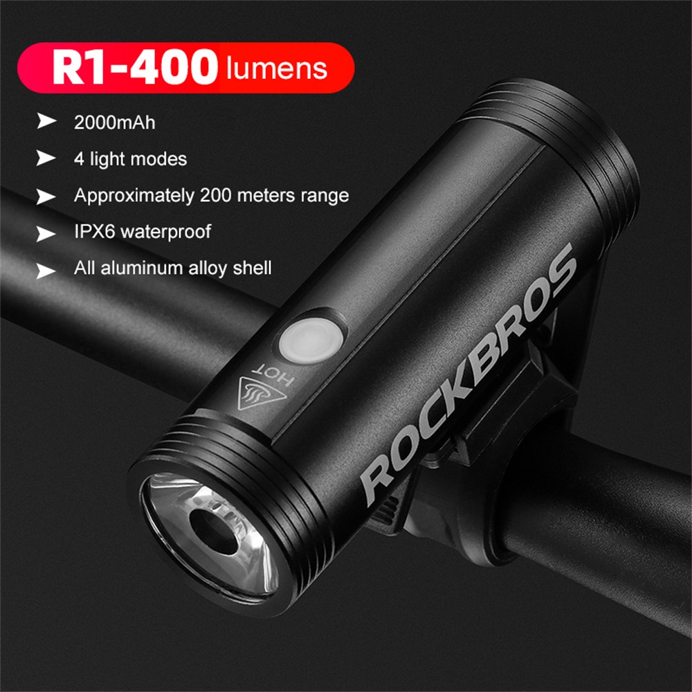 rockbros bike light 400 lumens
