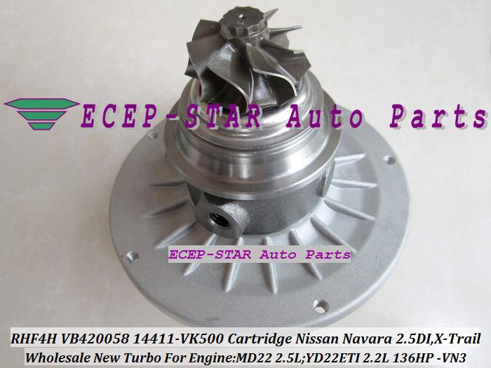RHF4H VN3 VB420058 14411-VK500 Turbo CHRA Cartridge Turbocharger Core For NISSAN Navara 2.5DI X-Trail MD22 2.5L YD22ETI 2.2L 136HP